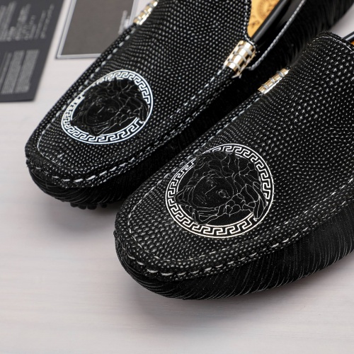 Replica Versace Leather Shoes For Men #1001246 $68.00 USD for Wholesale