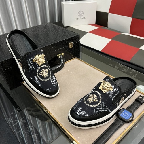 Replica Versace Slippers For Men #1001453 $68.00 USD for Wholesale