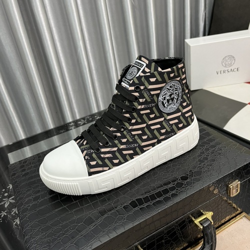 Replica Versace High Tops Shoes For Men #1001613 $82.00 USD for Wholesale