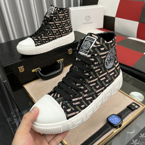 Replica Versace High Tops Shoes For Men #1001613 $82.00 USD for Wholesale