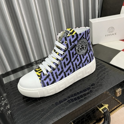 Replica Versace High Tops Shoes For Men #1001614 $82.00 USD for Wholesale