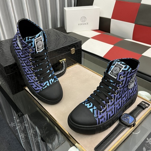 Replica Versace High Tops Shoes For Men #1001615 $82.00 USD for Wholesale