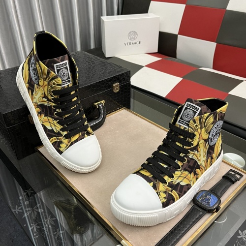 Versace High Tops Shoes For Men #1001617 $82.00 USD, Wholesale Replica Versace High Tops Shoes