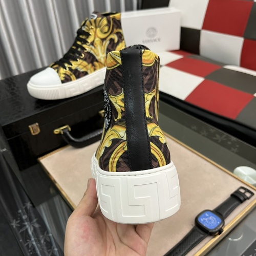 Replica Versace High Tops Shoes For Men #1001617 $82.00 USD for Wholesale
