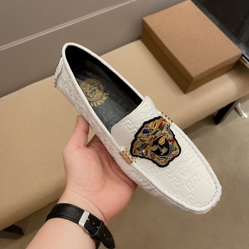Replica Versace Leather Shoes For Men #1002420 $68.00 USD for Wholesale