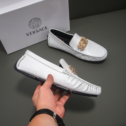 Replica Versace Leather Shoes For Men #1002422 $68.00 USD for Wholesale