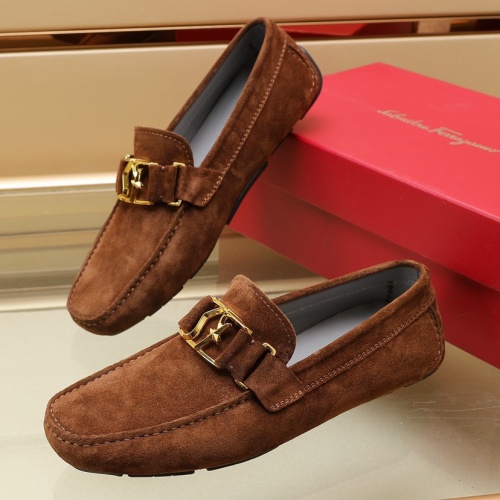 Salvatore Ferragamo Leather Shoes For Men #1002426