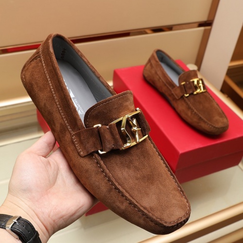 Replica Salvatore Ferragamo Leather Shoes For Men #1002426 $98.00 USD for Wholesale