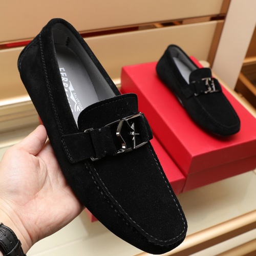 Replica Salvatore Ferragamo Leather Shoes For Men #1002429 $98.00 USD for Wholesale