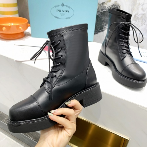 Replica Prada Boots For Women #1002472 $100.00 USD for Wholesale