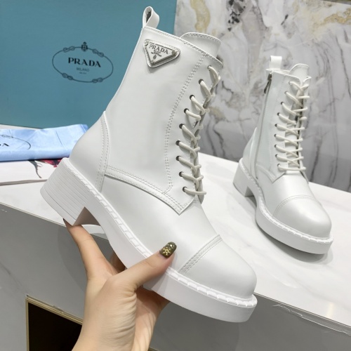 Replica Prada Boots For Women #1002473 $100.00 USD for Wholesale