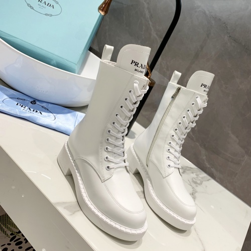 Replica Prada Boots For Women #1002476 $100.00 USD for Wholesale