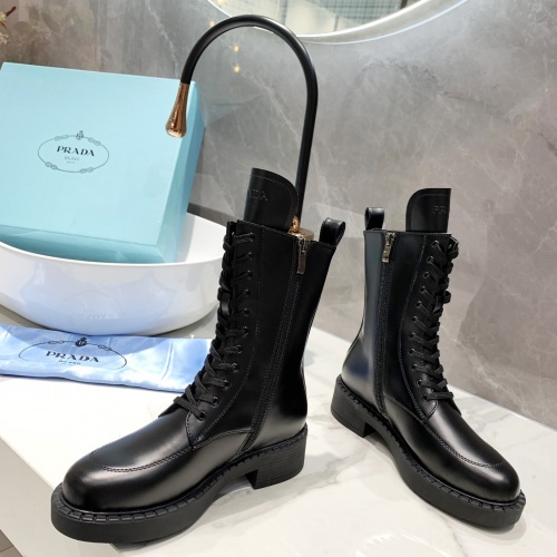 Replica Prada Boots For Women #1002477 $100.00 USD for Wholesale