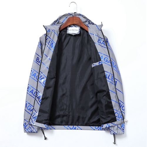 Replica Balenciaga Jackets Long Sleeved For Men #1002586 $42.00 USD for Wholesale