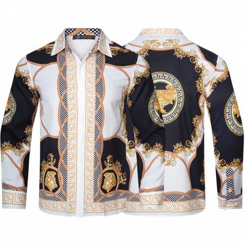 Replica Versace Shirts Long Sleeved For Men #1002819 $39.00 USD for Wholesale