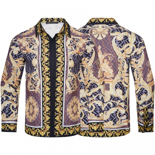 Replica Versace Shirts Long Sleeved For Men #1002820 $40.00 USD for Wholesale