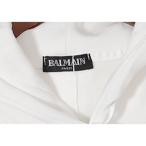Replica Balmain Hoodies Long Sleeved For Men #1002852 $41.00 USD for Wholesale