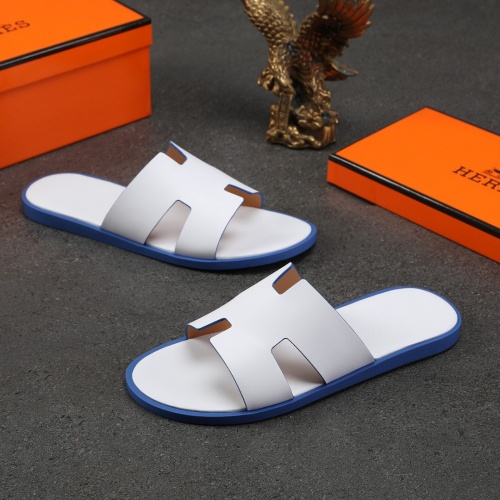 Replica Hermes Slippers For Men #1003240 $48.00 USD for Wholesale