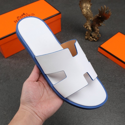 Replica Hermes Slippers For Men #1003240 $48.00 USD for Wholesale