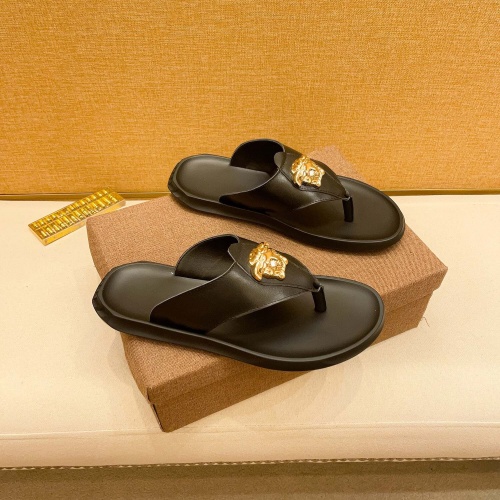Replica Versace Slippers For Men #1003253 $52.00 USD for Wholesale