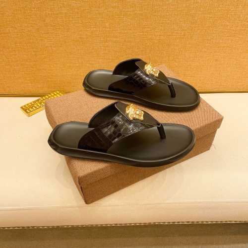 Replica Versace Slippers For Men #1003254 $52.00 USD for Wholesale