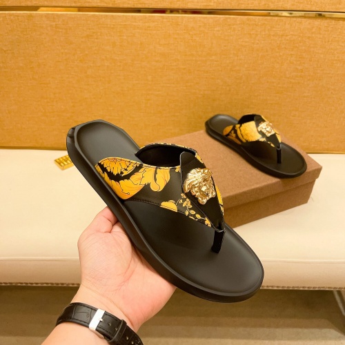 Replica Versace Slippers For Men #1003256 $52.00 USD for Wholesale