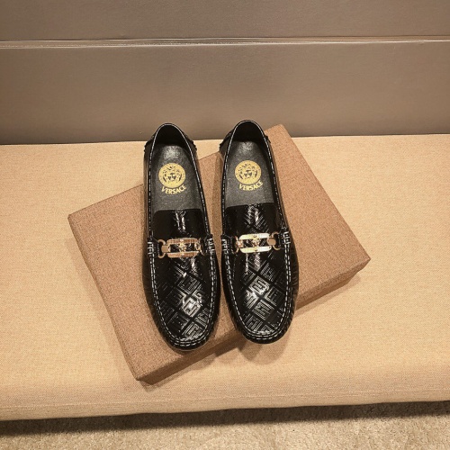Replica Versace Leather Shoes For Men #1003294 $82.00 USD for Wholesale