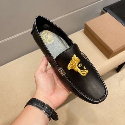 Replica Versace Leather Shoes For Men #1003315 $82.00 USD for Wholesale