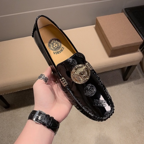 Replica Versace Leather Shoes For Men #1003316 $82.00 USD for Wholesale