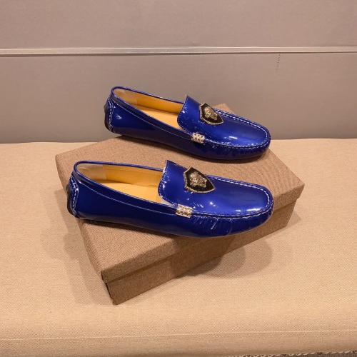 Replica Versace Leather Shoes For Men #1003329 $82.00 USD for Wholesale
