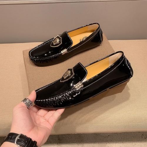 Replica Versace Leather Shoes For Men #1003330 $82.00 USD for Wholesale