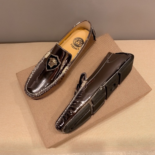 Replica Versace Leather Shoes For Men #1003331 $82.00 USD for Wholesale