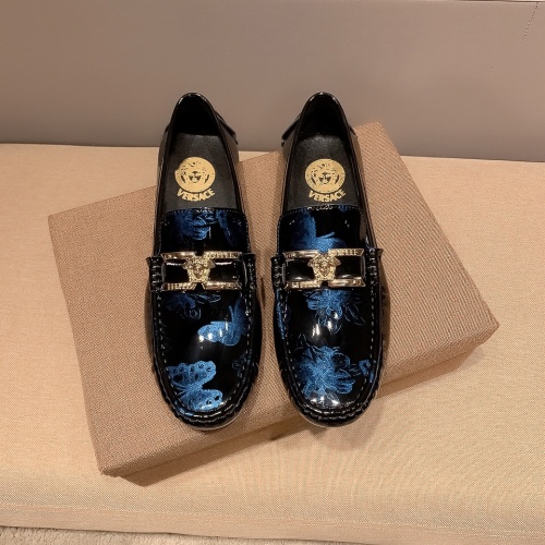 Replica Versace Leather Shoes For Men #1003340 $82.00 USD for Wholesale