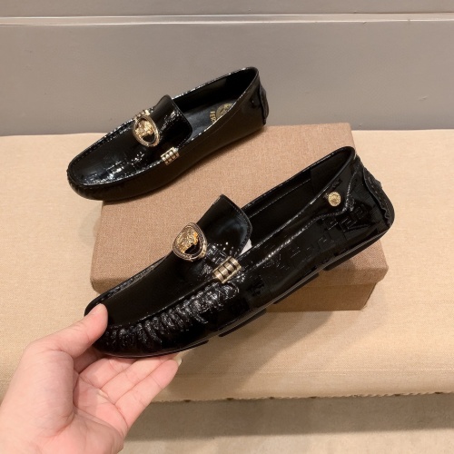 Replica Versace Leather Shoes For Men #1003347 $82.00 USD for Wholesale