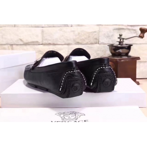 Replica Versace Leather Shoes For Men #1003357 $82.00 USD for Wholesale