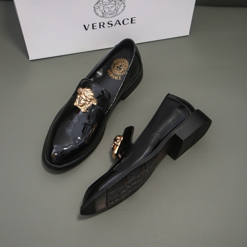 Versace Leather Shoes For Men #1003363 $88.00 USD, Wholesale Replica Versace Leather Shoes