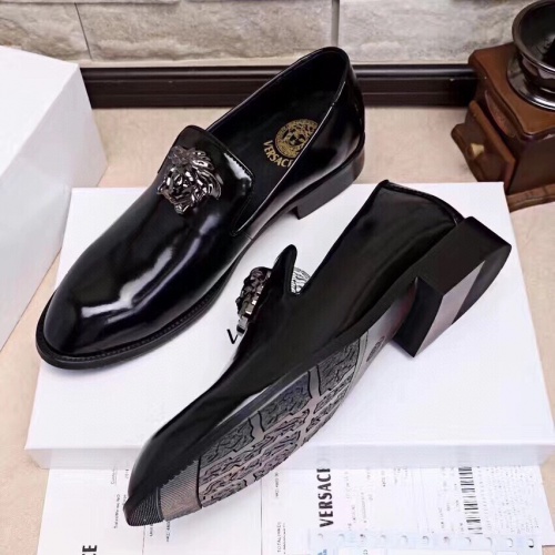 Versace Leather Shoes For Men #1003364 $88.00 USD, Wholesale Replica Versace Leather Shoes