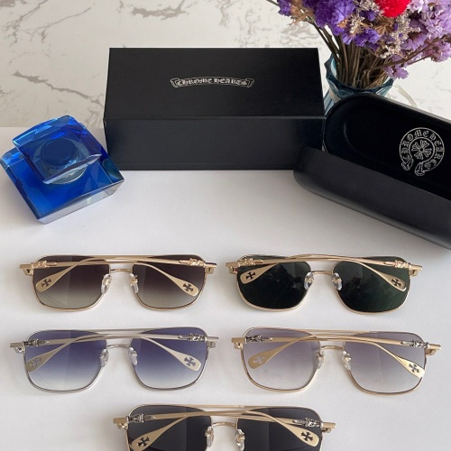 Replica Chrome Hearts AAA Quality Sunglasses #1003485 $52.00 USD for Wholesale