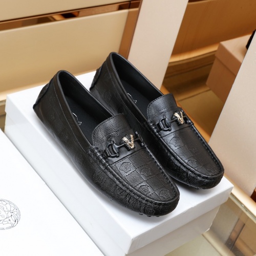 Replica Versace Leather Shoes For Men #1003524 $88.00 USD for Wholesale
