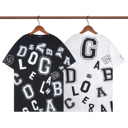 Replica Dolce & Gabbana D&G T-Shirts Short Sleeved For Unisex #1004537 $27.00 USD for Wholesale