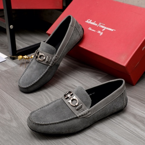 Salvatore Ferragamo Leather Shoes For Men #1004846