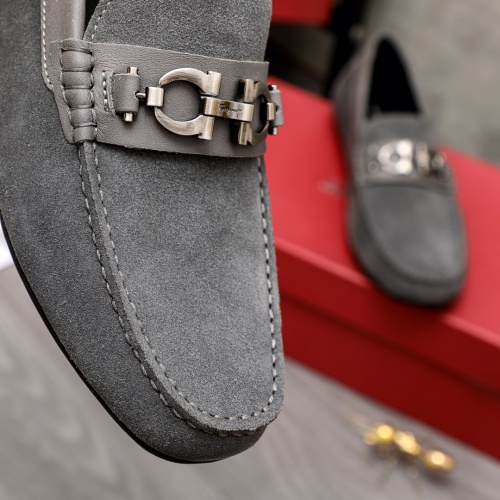 Replica Salvatore Ferragamo Leather Shoes For Men #1004846 $68.00 USD for Wholesale