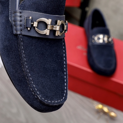 Replica Salvatore Ferragamo Leather Shoes For Men #1004847 $68.00 USD for Wholesale