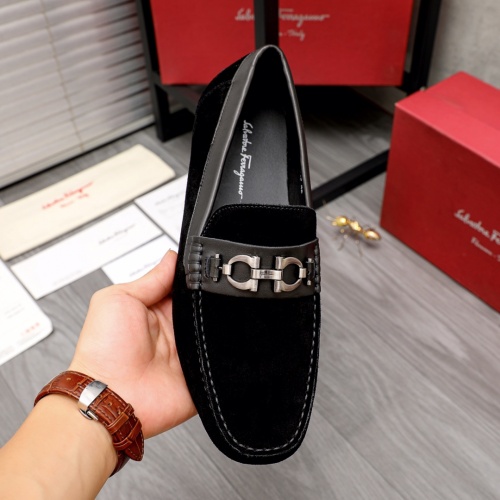 Replica Salvatore Ferragamo Leather Shoes For Men #1004848 $68.00 USD for Wholesale