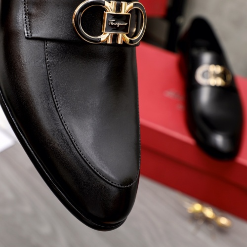 Replica Salvatore Ferragamo Leather Shoes For Men #1004856 $72.00 USD for Wholesale
