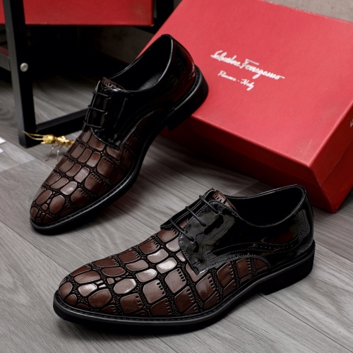 Salvatore Ferragamo Leather Shoes For Men #1004857 $82.00 USD, Wholesale Replica Salvatore Ferragamo Leather Shoes