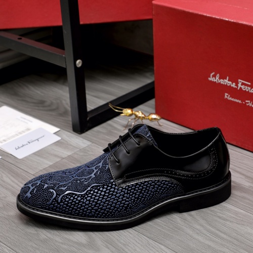 Replica Salvatore Ferragamo Leather Shoes For Men #1004872 $82.00 USD for Wholesale