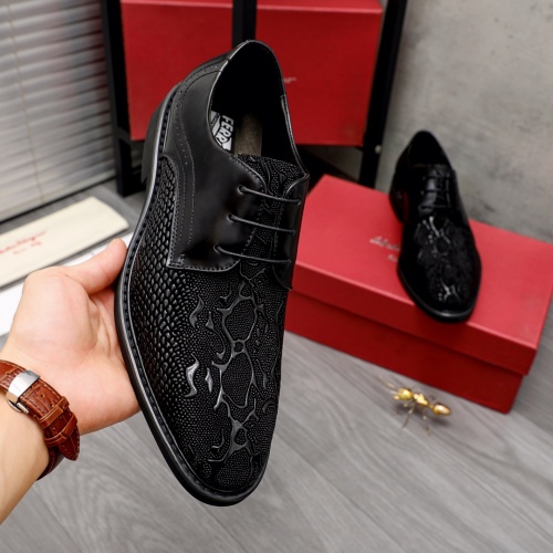 Replica Salvatore Ferragamo Leather Shoes For Men #1004873 $82.00 USD for Wholesale