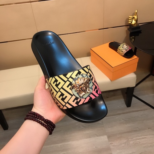 Versace Slippers For Men #1005018 $60.00 USD, Wholesale Replica Versace Slippers