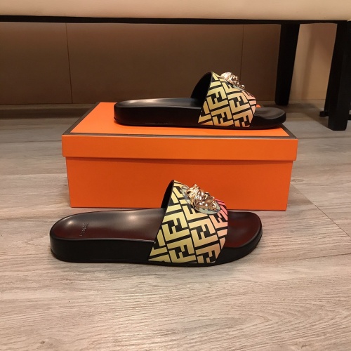 Replica Versace Slippers For Men #1005018 $60.00 USD for Wholesale